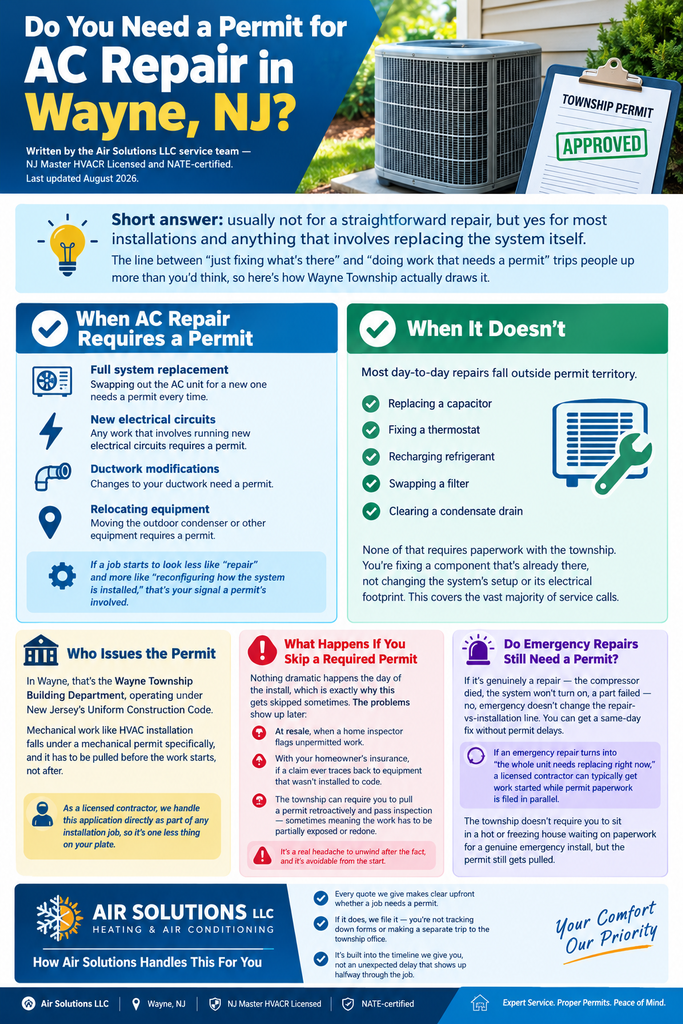 Do You Need a Permit for AC Repair in Wayne, NJ?